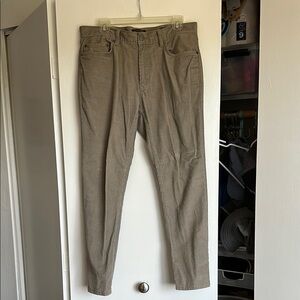 Banana Republic Tan Corduroy Classic slim fit Straight-Leg Travelers